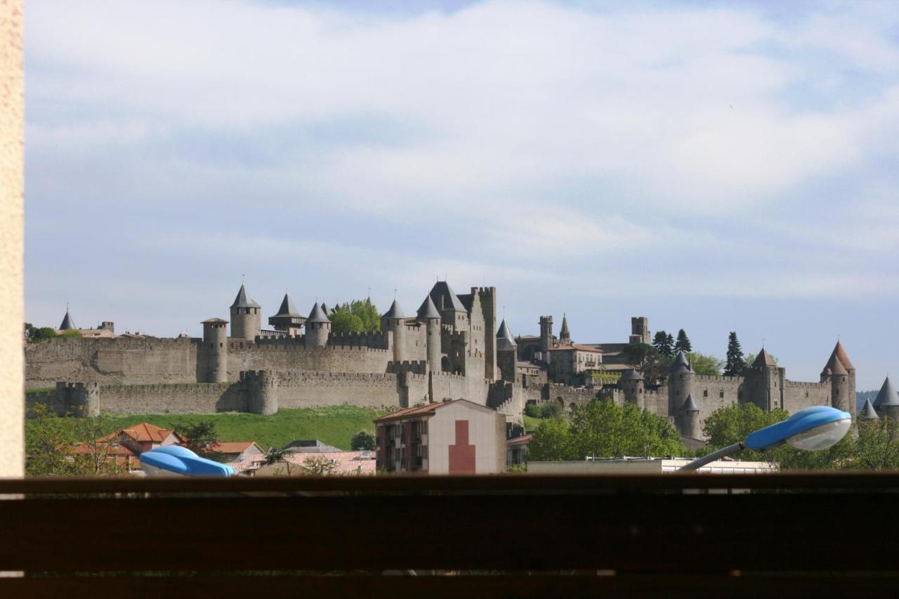 Le Balcon Sur La Cite Apartment การ์กาซอน ภายนอก รูปภาพ